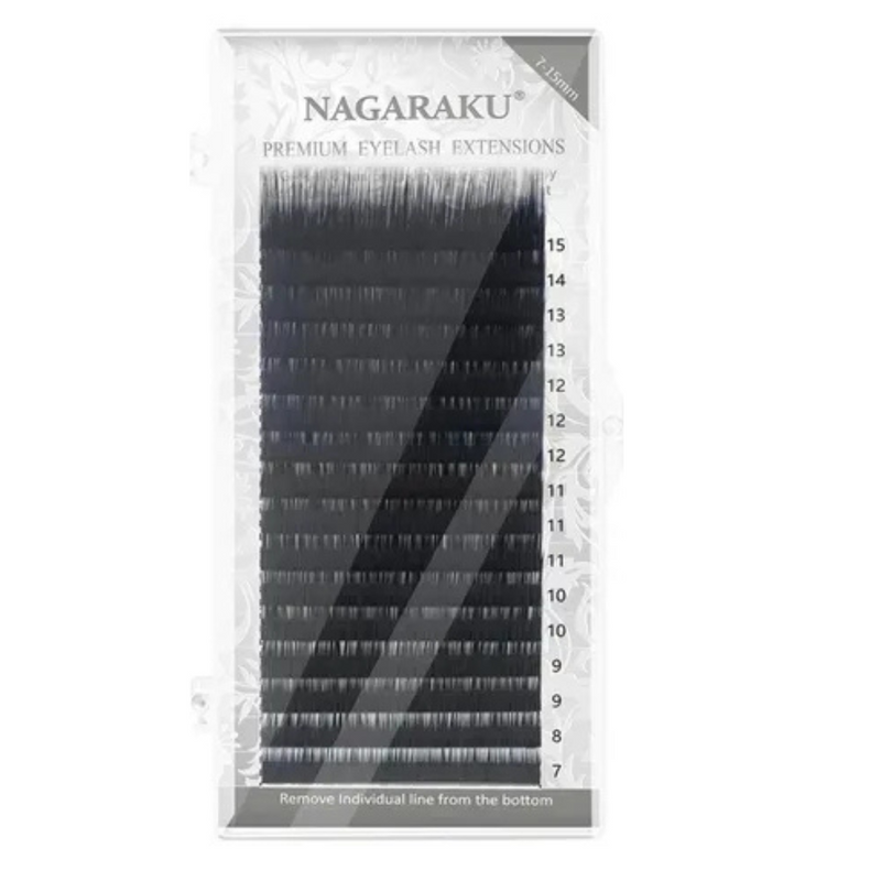 Cílios Nagaraku Curvatura N Fox Eyes 0.07D Fox Eyes - CAIXA ÚNITARIA 7-15