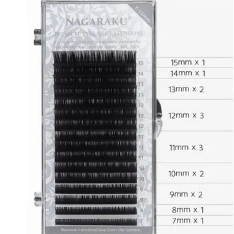 Cílios Nagaraku 0.07D - Mix 7-15mm