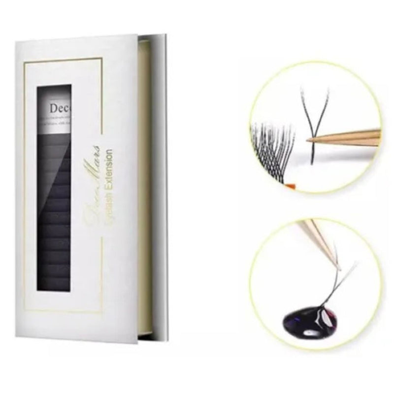 Cílios Decemars Y Volume Brasileiro - Mix 8-14mm