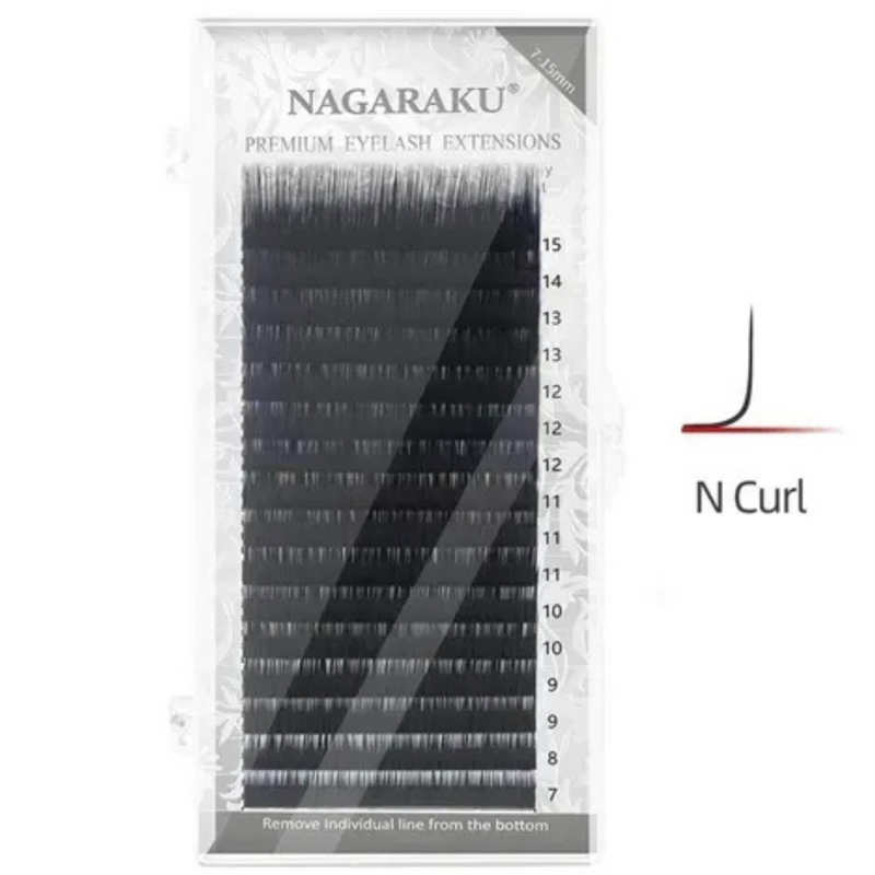 Cílios Nagaraku Curvatura N Fox Eyes 0.07D Fox Eyes - CAIXA ÚNITARIA 7-15